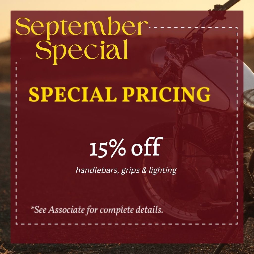 monthly special for motorcycle customization